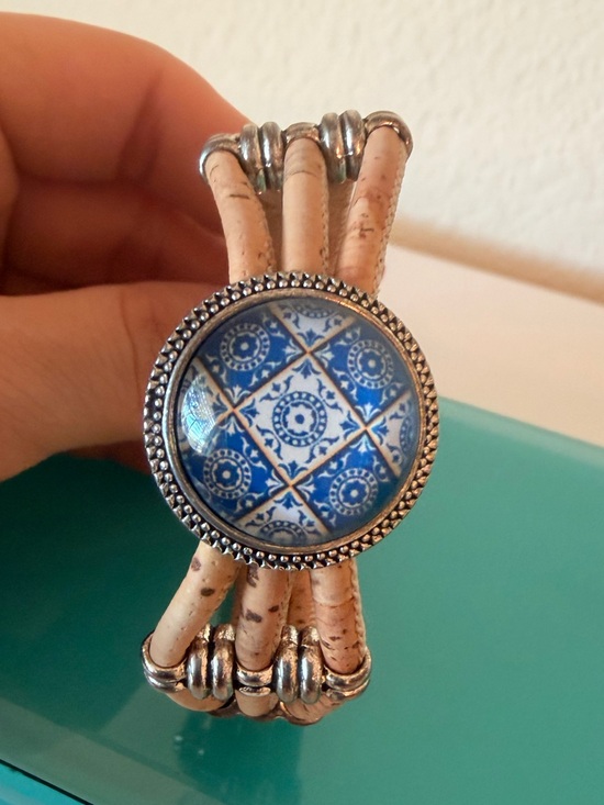 portuguese Jewelry - Cork Bracelet with Portuguese tiles